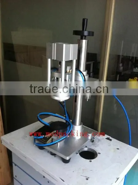Semi-automatic perfume bottle crimper, pneumatic capping machine