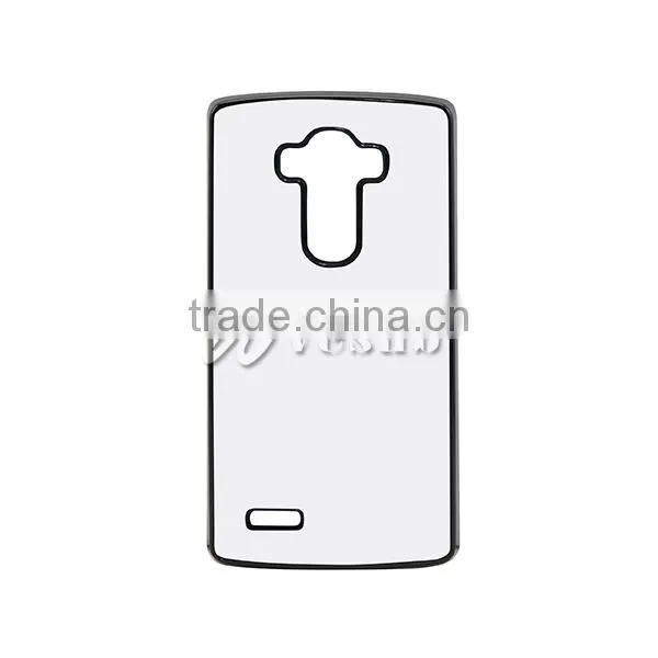 Custom Wholesale 2D Sublimation Printing Stylish DIY Black Plastic TPU 5.5 Inch Mobile Phone Case For LG G4