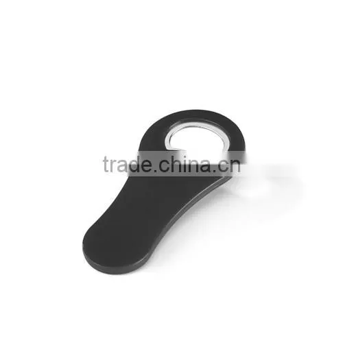 plastic bottle opener with magnet and keychain