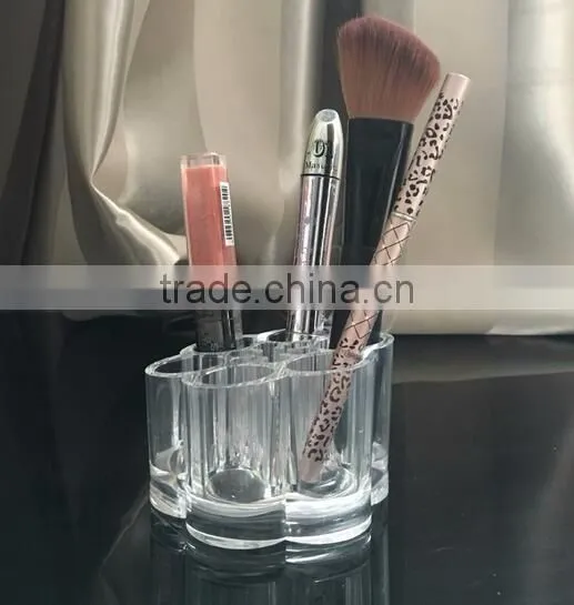 cy270 Plum Flower Clear Acrylic Makeup Organizer Insert Makeup Box Lipstick Brush Storage Box Cases