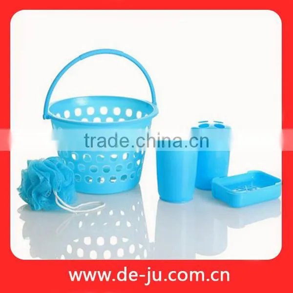 Blue Pink White PP Basket Bathroom Accessories Names