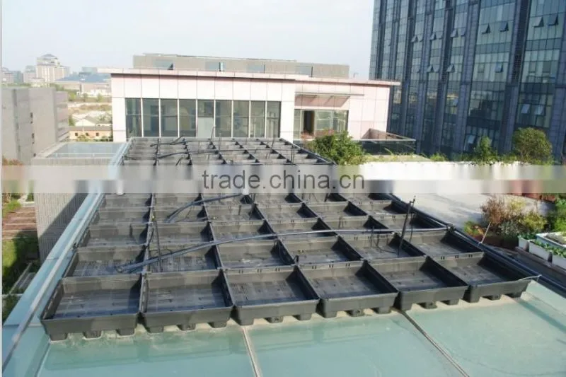 China Manufacture f-gardening Vertical green roof rooftop garden modular planter