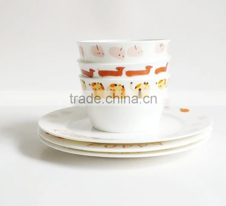 Porcelain Kid Breakfast Dinner Set
