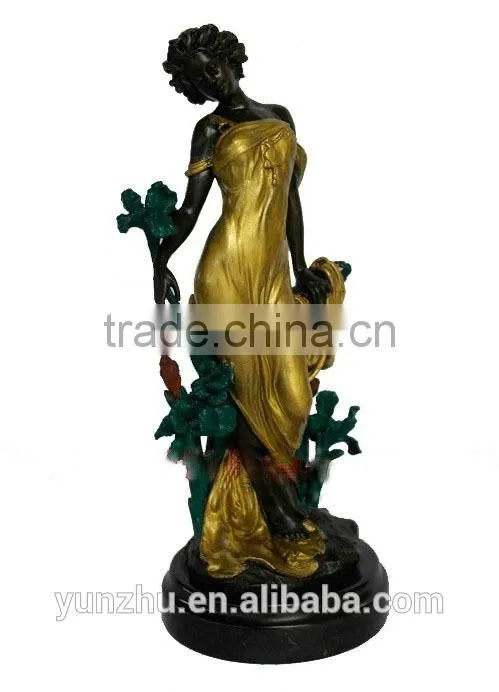 Casting antique brass vase,bronze craft