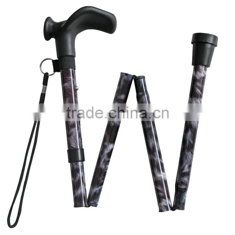 Foldable walk cane, walk stick for old, PP especial handle, SZ17017F