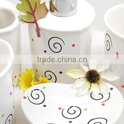 Beautiful ceramic bath accessory fresh decal