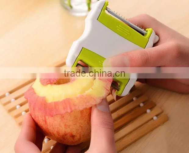 stainless steel as seen on tv fruit Retractable portable multifunction vegetable peeler