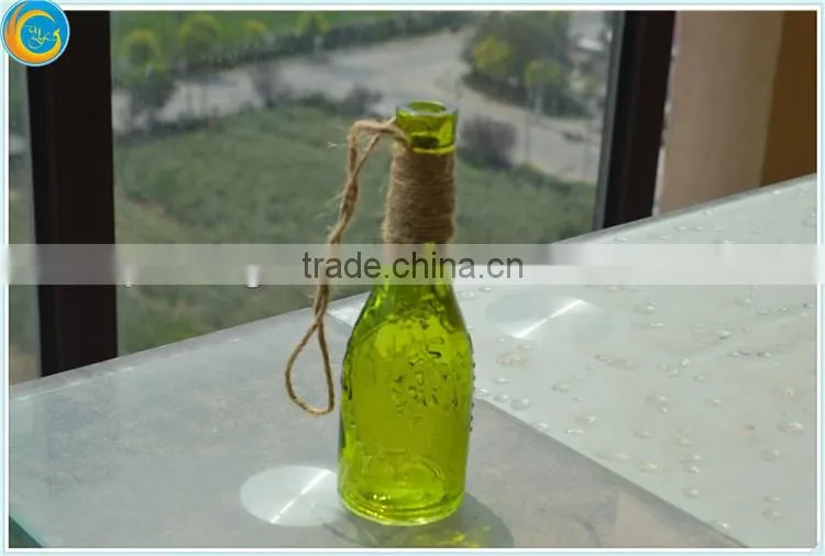 green color sapraying decorative glass vase