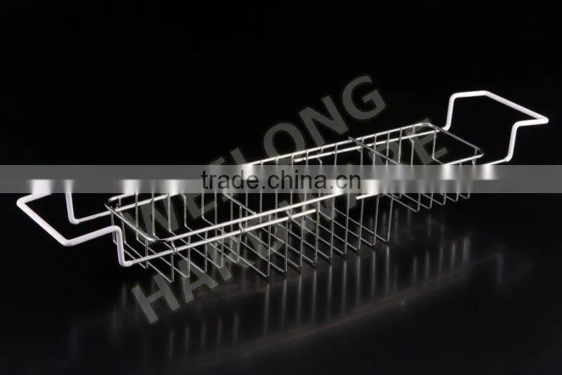double-deck metal iron bathroom rack