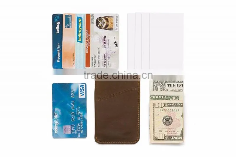 Leather Card Sleeve Wallet