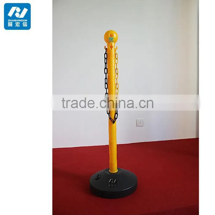 red/white Plastic Portable Post/Light Duty Plastic Stanchion & Chain