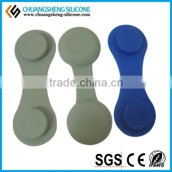 Silicone Magnetic Clips, magnetic badge clip, rubber plastic badge clip