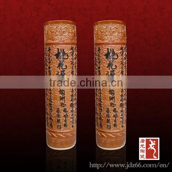 Fancy color glazed decorative floor vases for sale