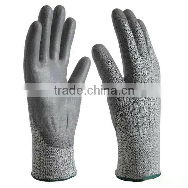 Polyethylene fiber nitrile coated glove cut level 3