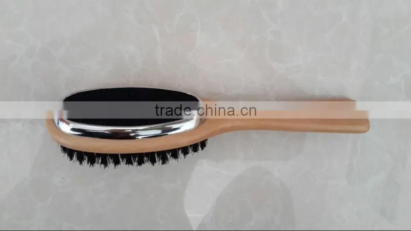 Antistatic double side wooden cloth brush