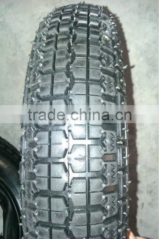 jiaonan popular pattern and hot sale 350-8 wheelbarrow tires