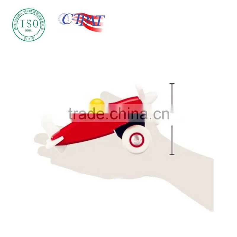 china ICTI certified factory plastic Push & Pull Toy Airplane for baby