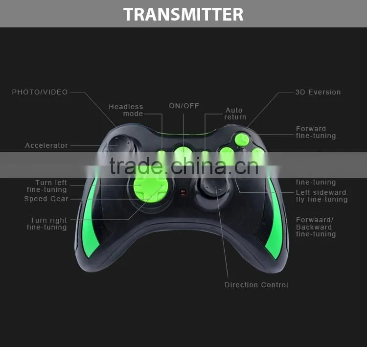 2.4Ghz 6-axis 4CH RC Quadcopter with gyroscope 0.3MP WIFI RC Drone