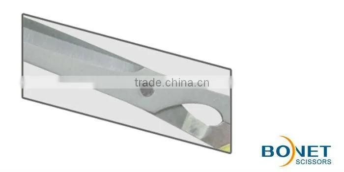 S66011 6-3/4" 2cr13 blades PP handle stationery office paper scissors Easy to use