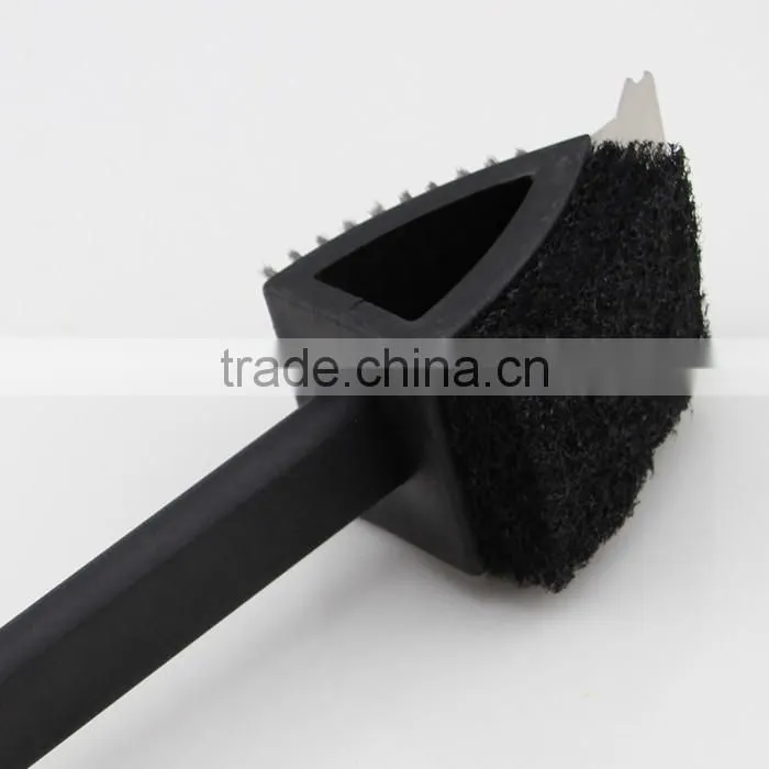 BBQ Grill Cleaning Brush with stainless steel scraper