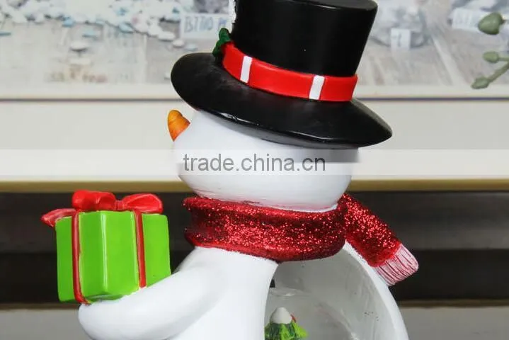 Polyresin Christmas Snow globe Snowman Snow globe with Music Box
