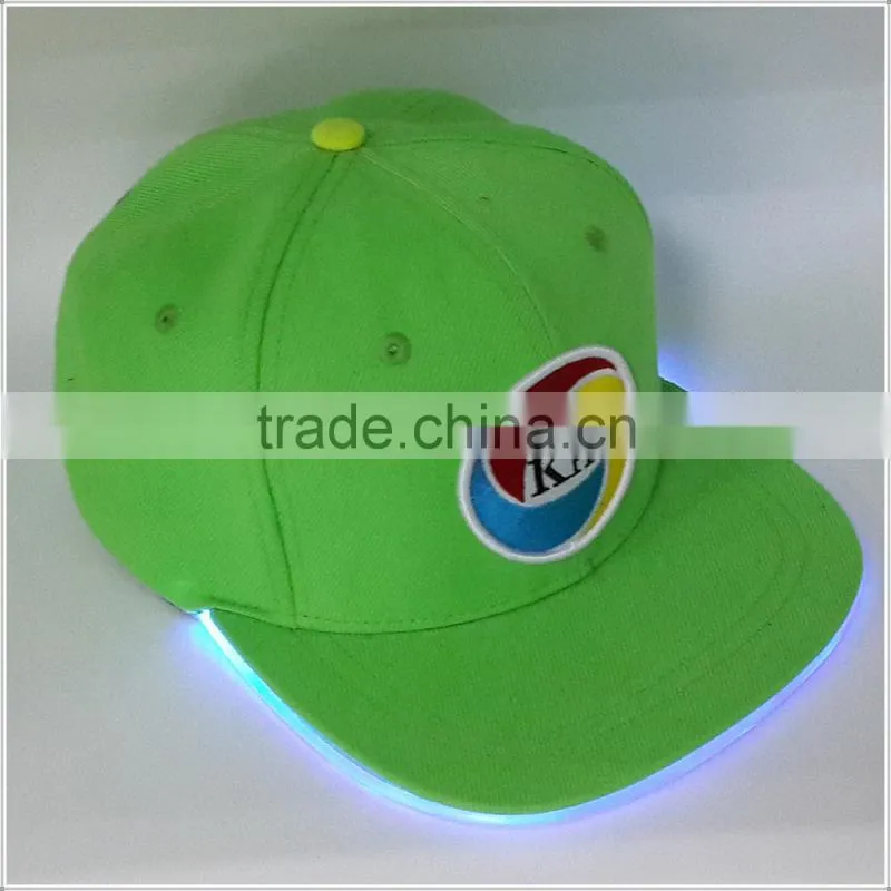 Led snapback caps, boy girl hip hop cheap snapback caps