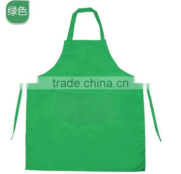 OEM Printed Logo Polyester Kitchen Bib Aprons Womens