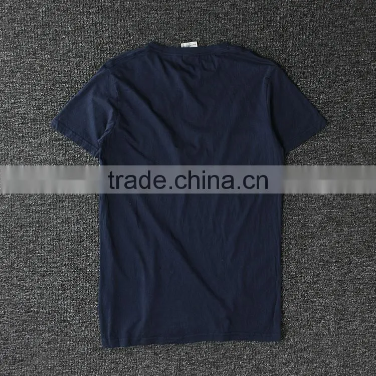 100% cotton crack printing men t-shirt