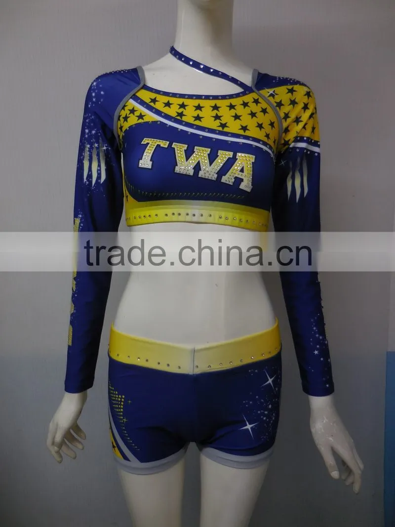 Latest Custom Cheerleading Uniforms, Cheerleading Shirt and Shorts