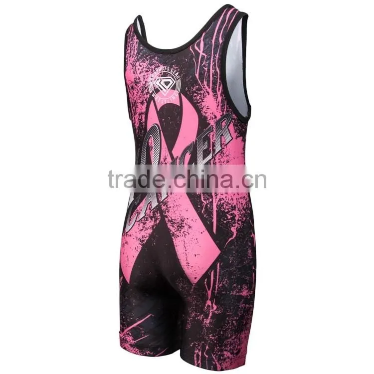 Do your own design wholesale cheap custom wrestling singlets