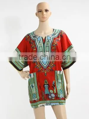 Wholesale African Tradition Summer Wearing Unisex African Shirts Dashiki