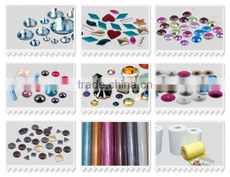 Customize various patterns and text hot fix rhinestone for clothing