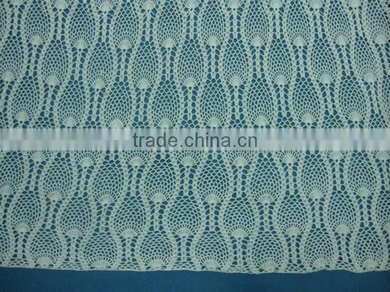 machine crochet cotton garment lace fabric