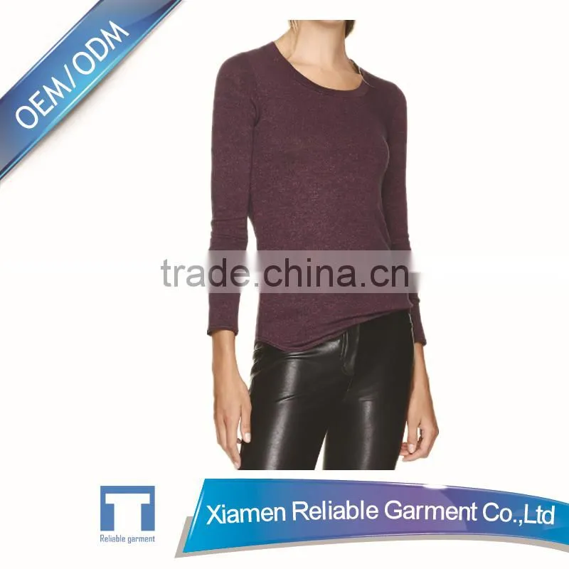 Top quality custom women long sleeve dress shirt made in china