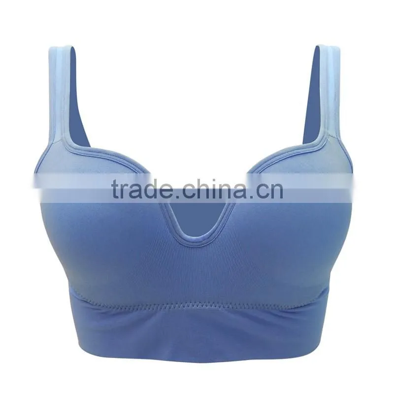 New style wholesale women fitness bra underwear brand ladies sexy seamless sports bra