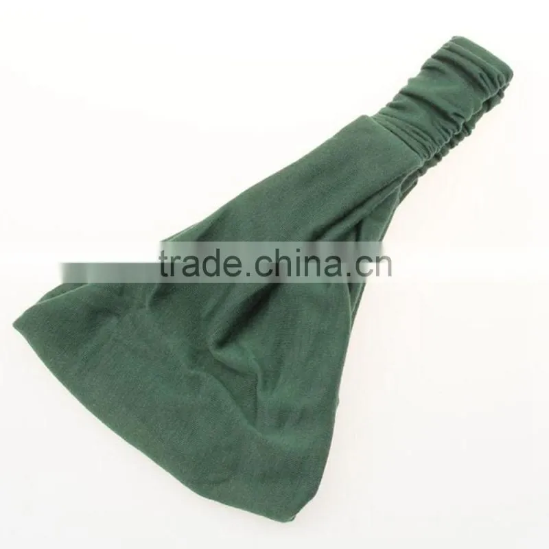High Quality Wide Cotton Headbands ,Elastic Headband