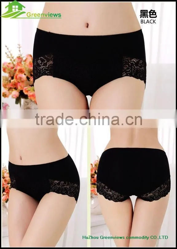 High quality newest women Bamboo fiber underwear girl lace boyshort ladies hipster women bamboo underwear panties