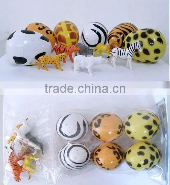 Egg toy capsules with various figures selection toys
