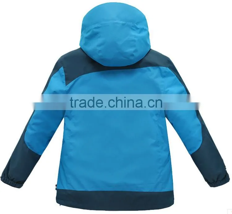 kid water resistant jacket with polar fleece removable liner