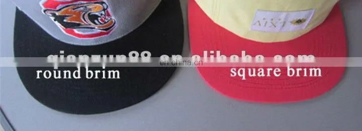 Hot sale flat brim custom floral private label hat