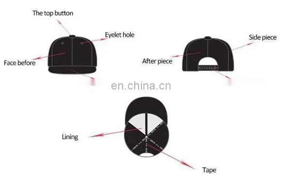 Custom Plain Baseball Cap Hats With Print Logo