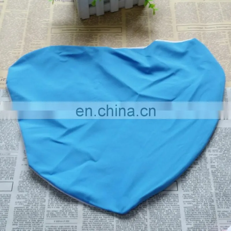 sublimation heat transfer polyester peach skin heart shape pillowcase