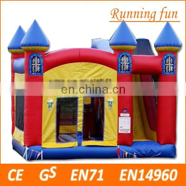 2016 New products inflatable bouncy castle with water slide, inflatable slide for kids