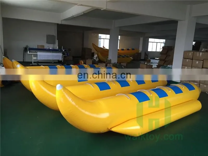 HI factory price inflatable flyfish banana boat, single row water banana boat, PVC banana boat for sale
