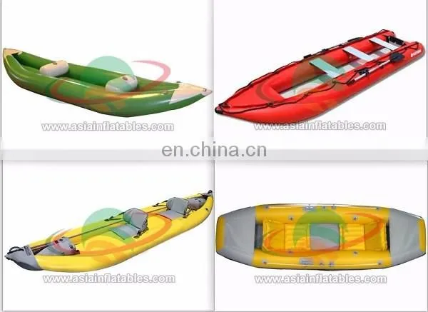 Inflatable fishing kayak hypalon for sale / inflatable kayak single person