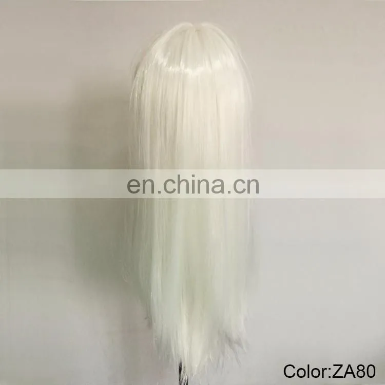 Halloween white straight plastic wigs P-W248