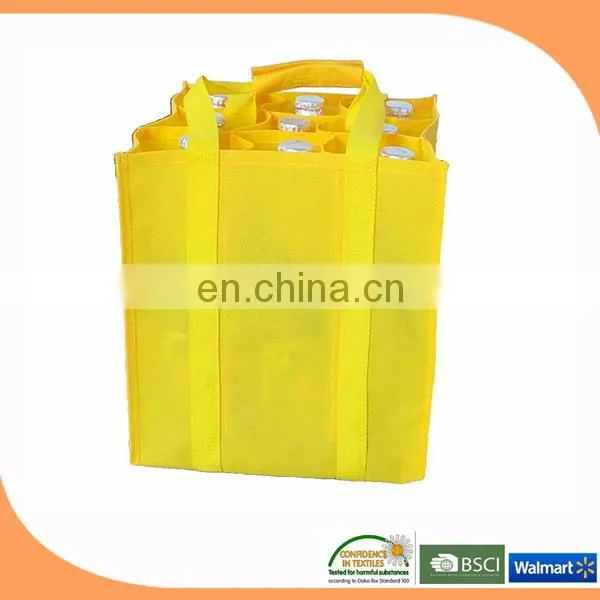 Wholesale wine bottle cooler bags, non woven cooler bag for wine, wine cooler bag