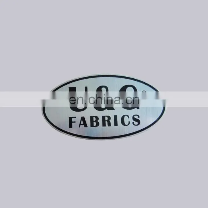 Wholesale OEM Items Self Adhesive Type And Metal Etched Style Custom Name Plate For Machine