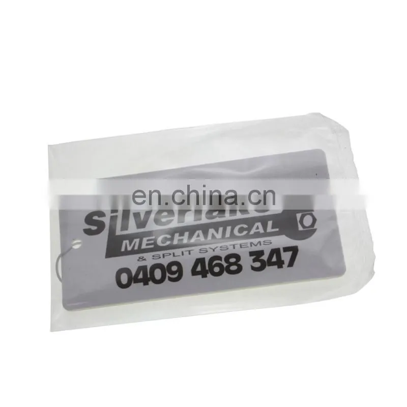 promotional die cut absorbent paper custom scent car air freshener