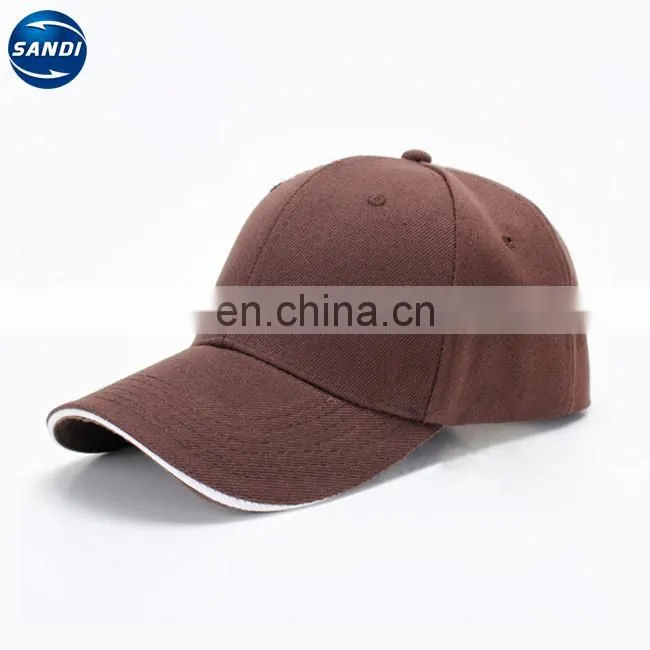 Promotional custom 6 panel cotton sports baseball cap